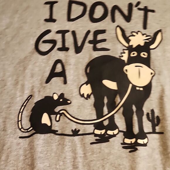 NWT DOM Mens Gray Tshirt With Black Graphic Size Small - Picture 2 of 6